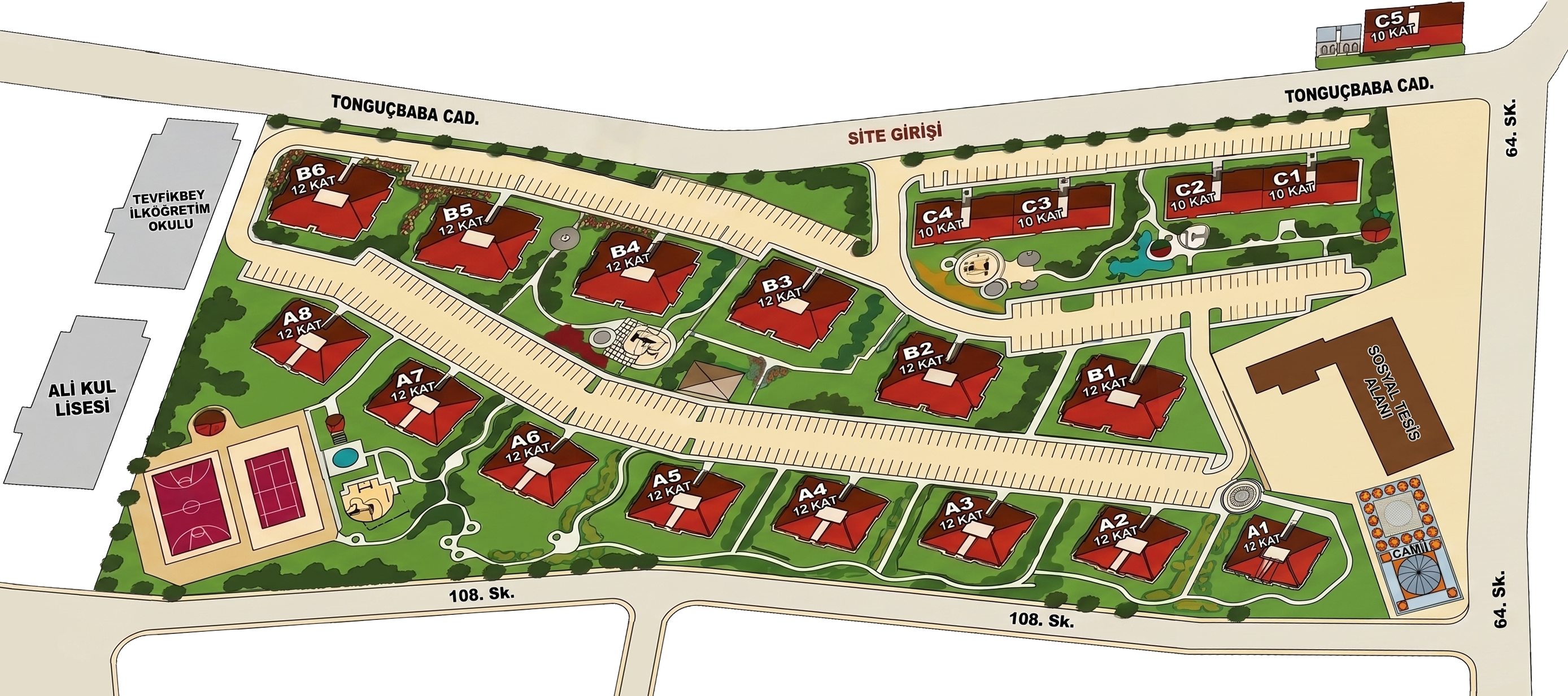 Esenyurt Kiptaş 1. Etap Vaziyet Planı